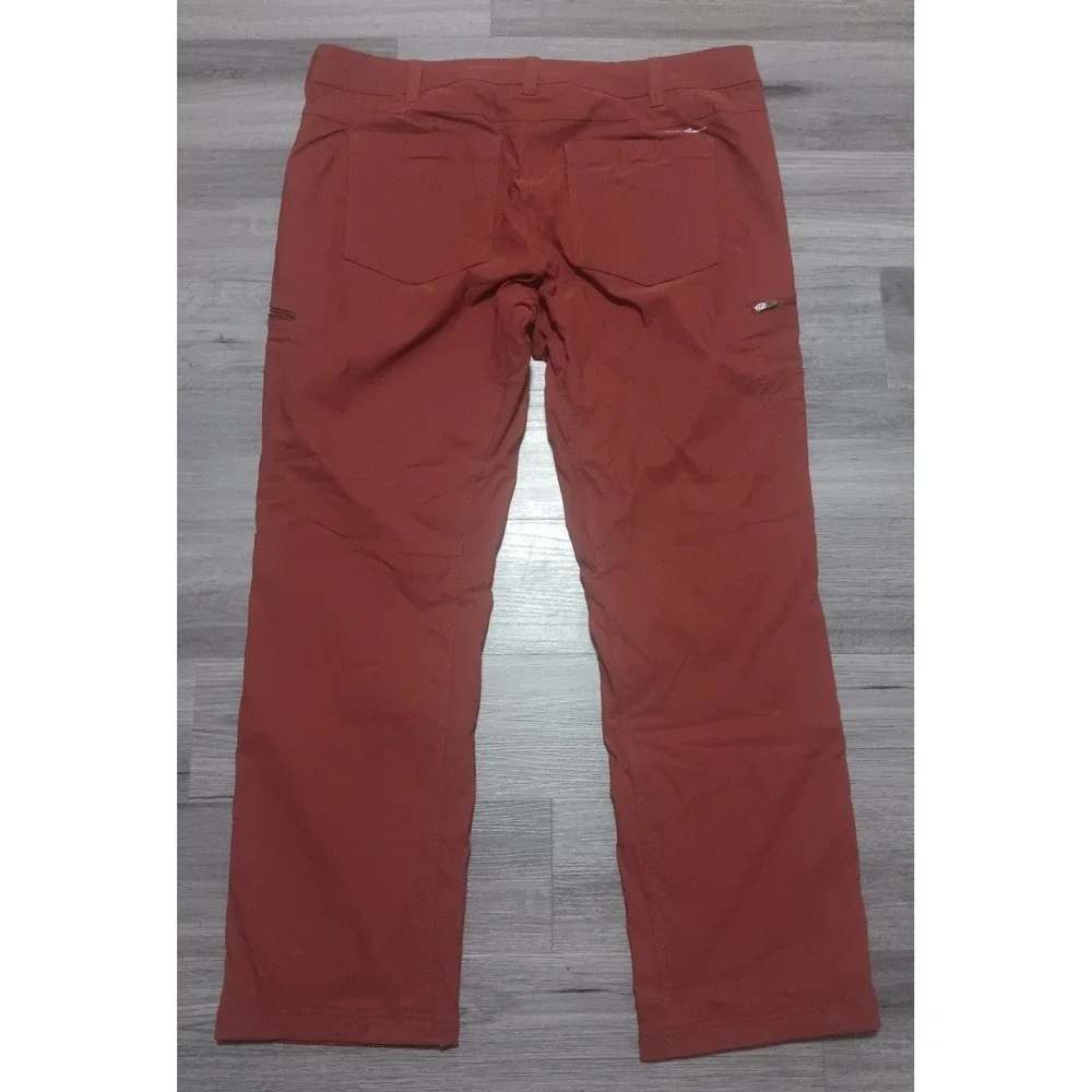 Eddie Bauer First Ascent Men's Burnt Orange‎ Fleece Lined Cargo Pants Size 38x32